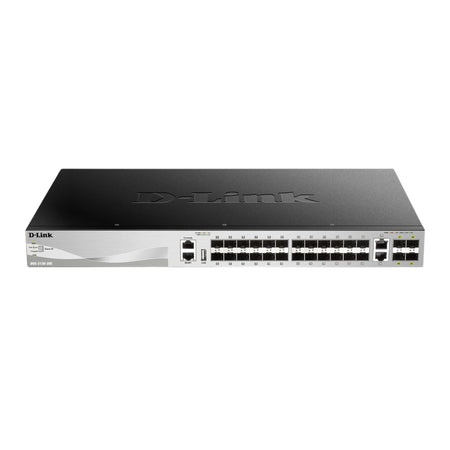D-Link DGS-3130-30TS 24-Port L3 Stackable  Switch With 4 x 10G COMBO