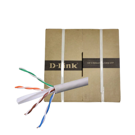 D Link Cat 6 Cable Box 100mtr-NCB-C6UGRYR-100