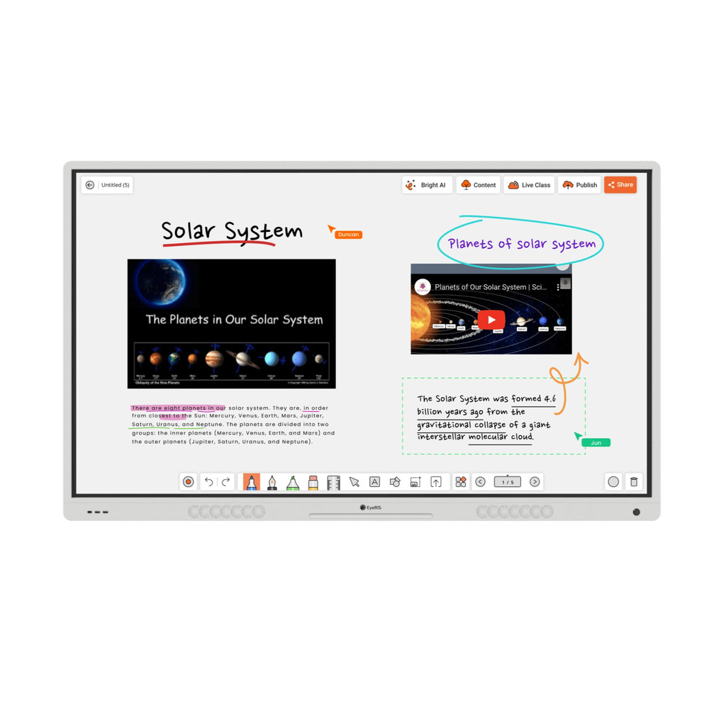 Cybernetyx EyeRIS A10 AI Powered Interactive Flat Panel Display