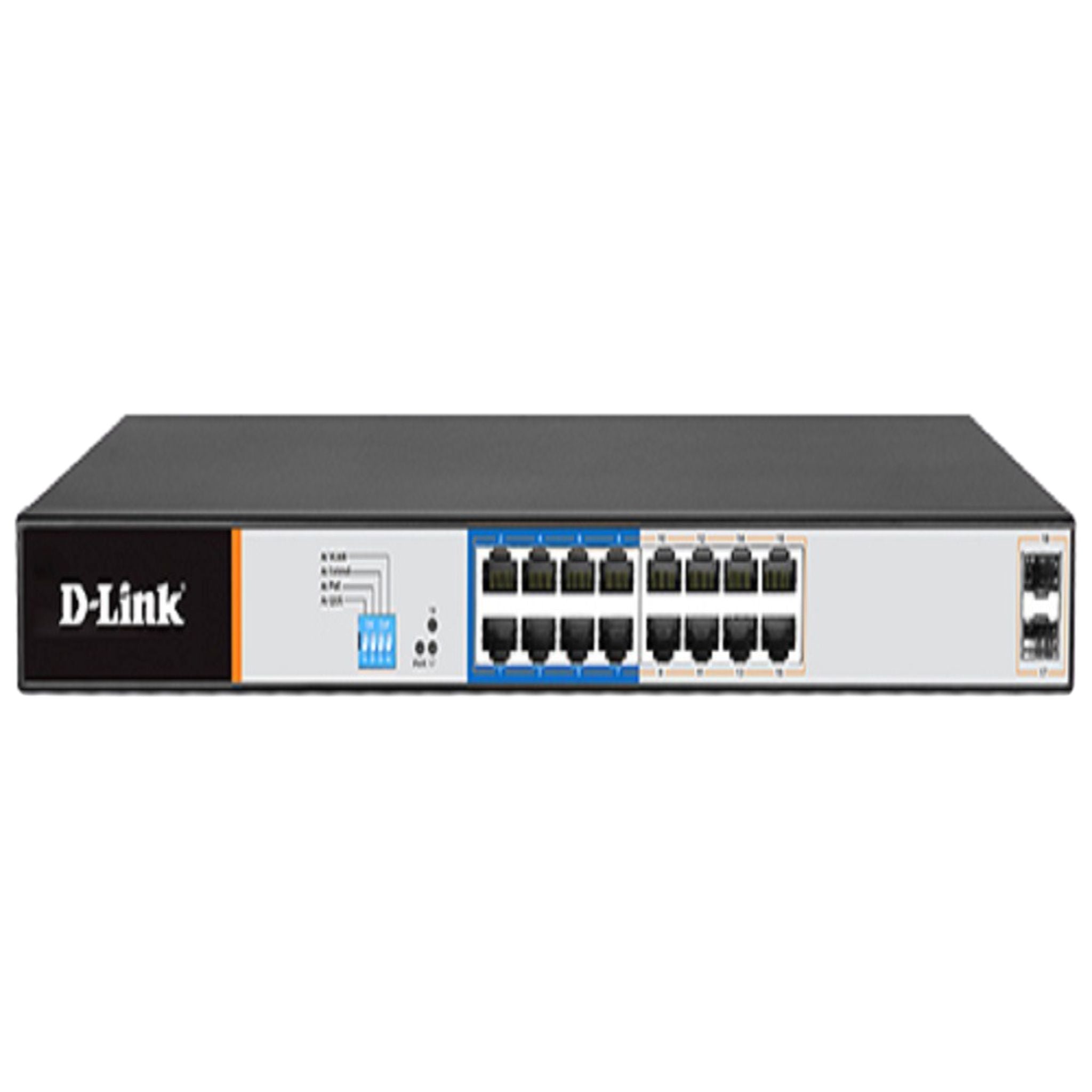 D-Link 16GE PoE + 2 SFP Ports 250m PoE Switch DGS-F1018P-E