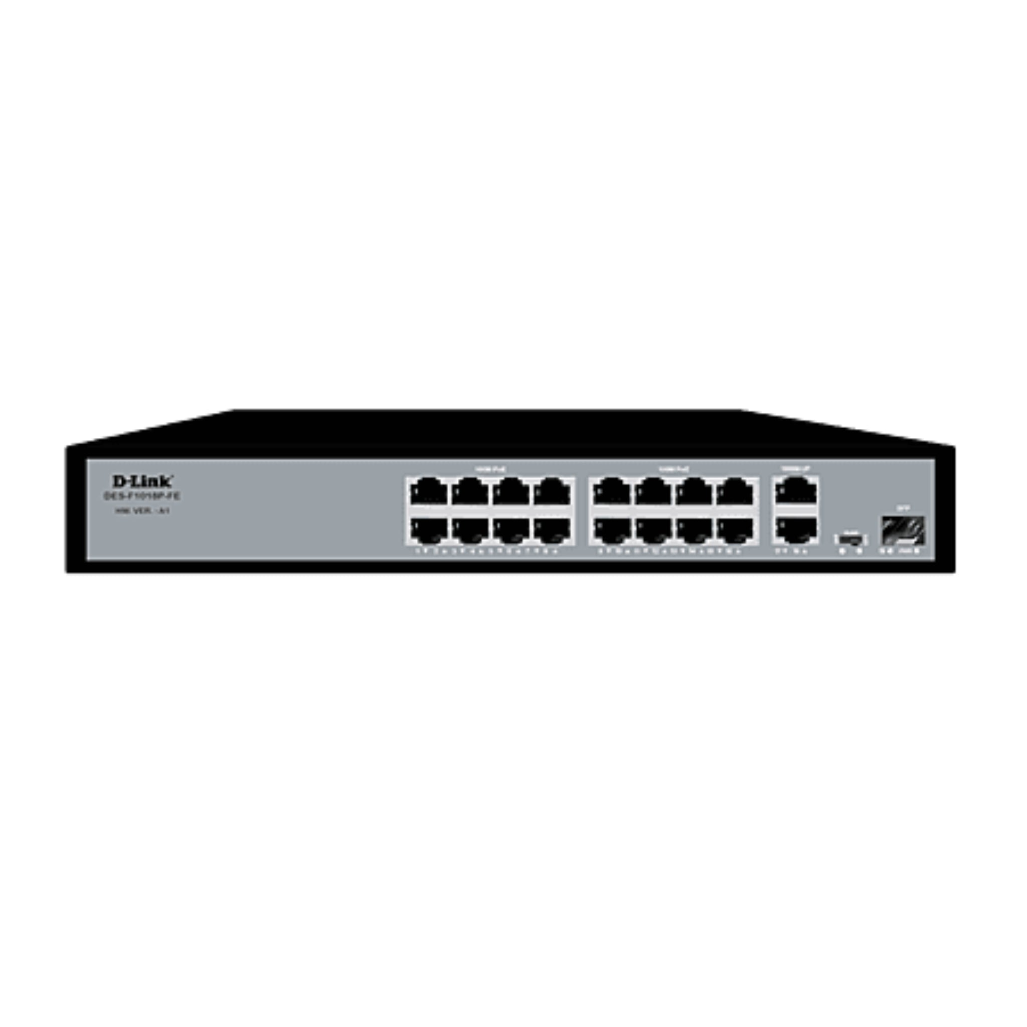  PoE Switch- DES-F1018P-FE