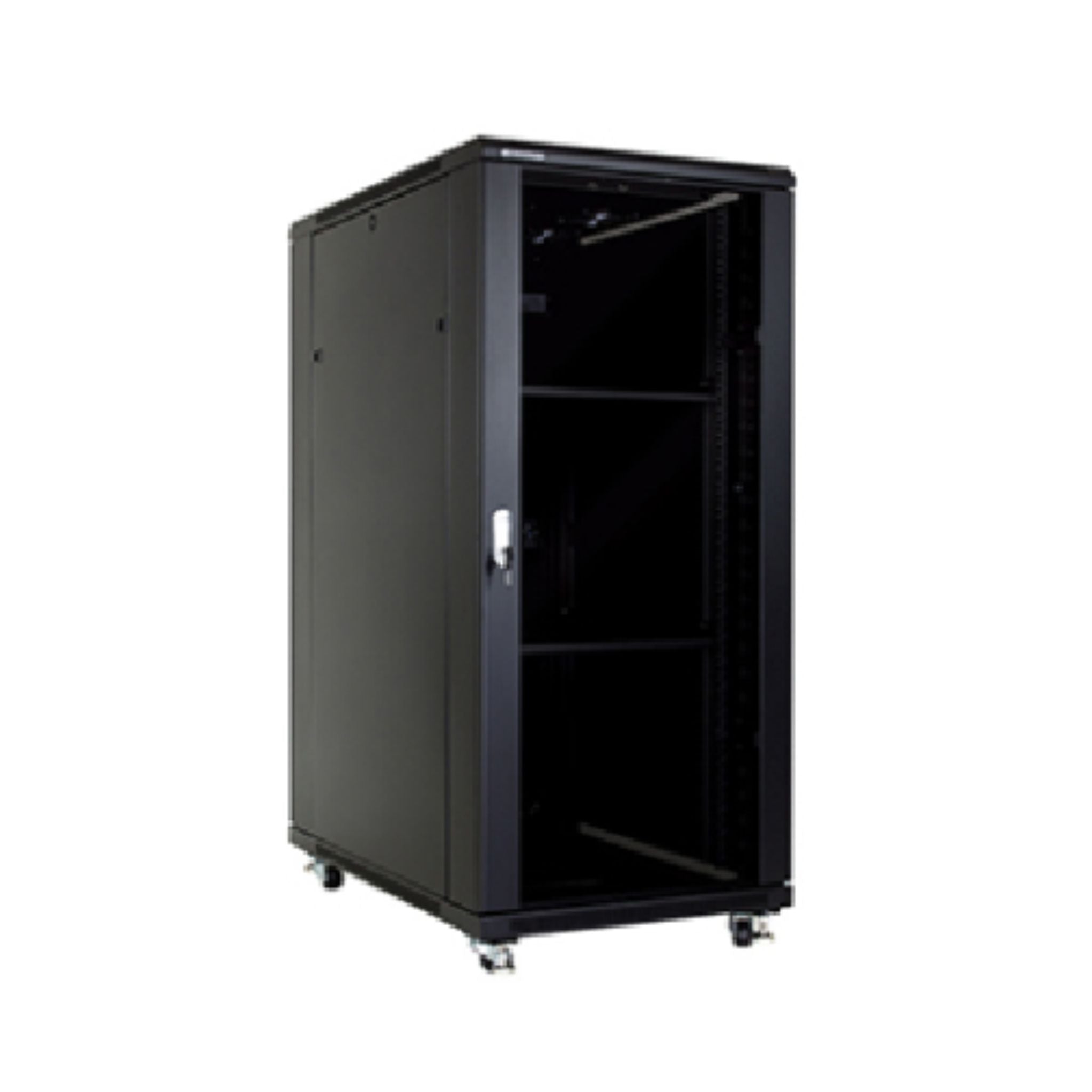 D-Link 27U-6080 floor mount rack with glass door