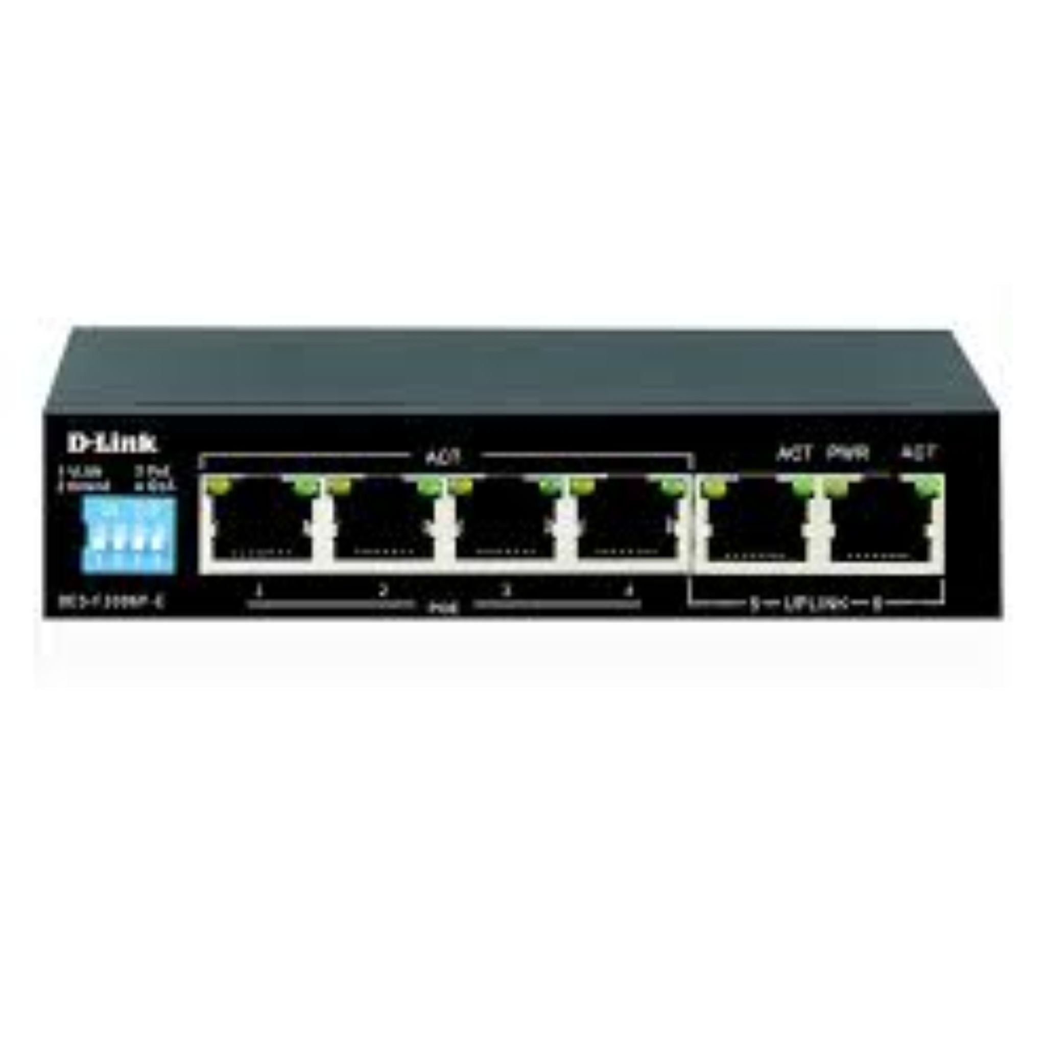   D-Link 6-Port 10/100 Long Range PoE+ Surveillance Switch DES-F1006P-E