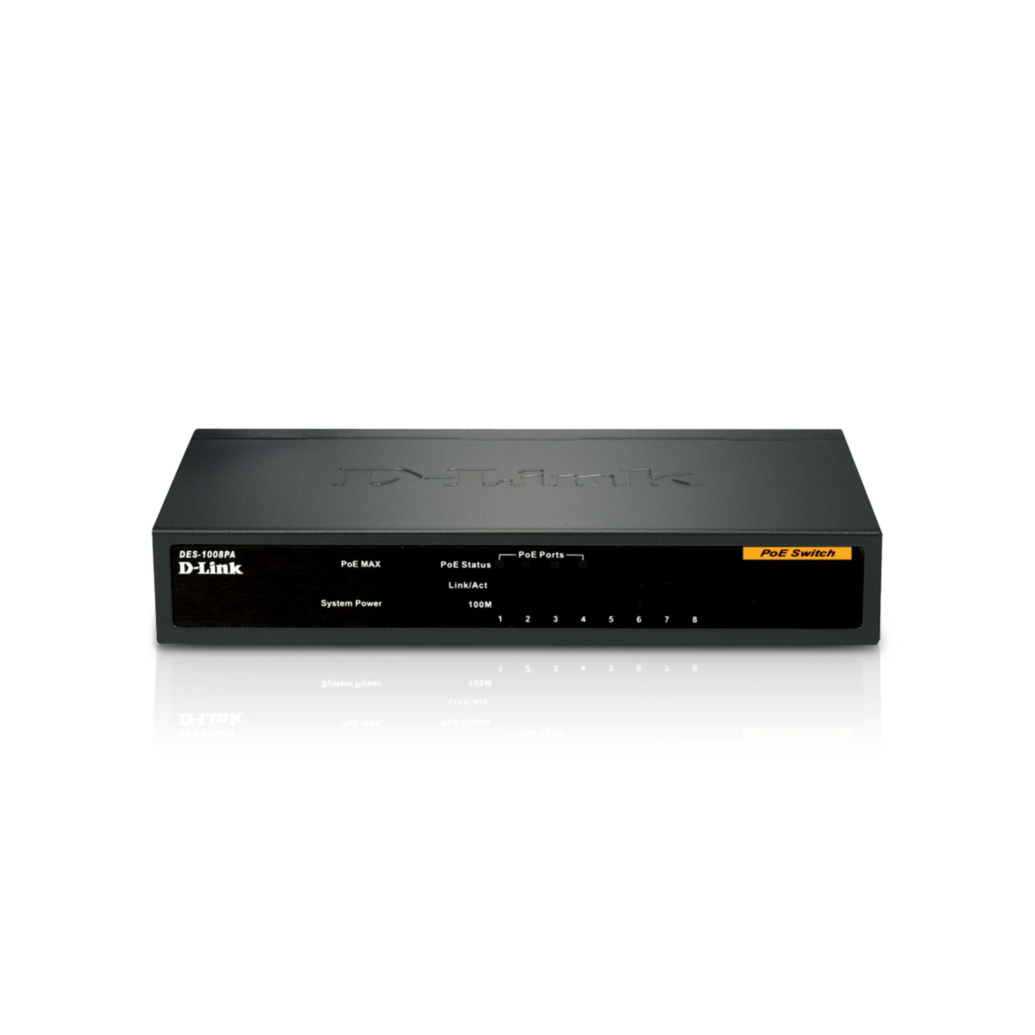 D-Link 8-Port Desktop Switch with 4 PoE ports DES-1008P