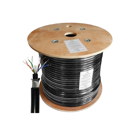 D-Link Cat 6 STP Armoured Cable 305 Mtrs (NCB-C6SBLKR-305-A)