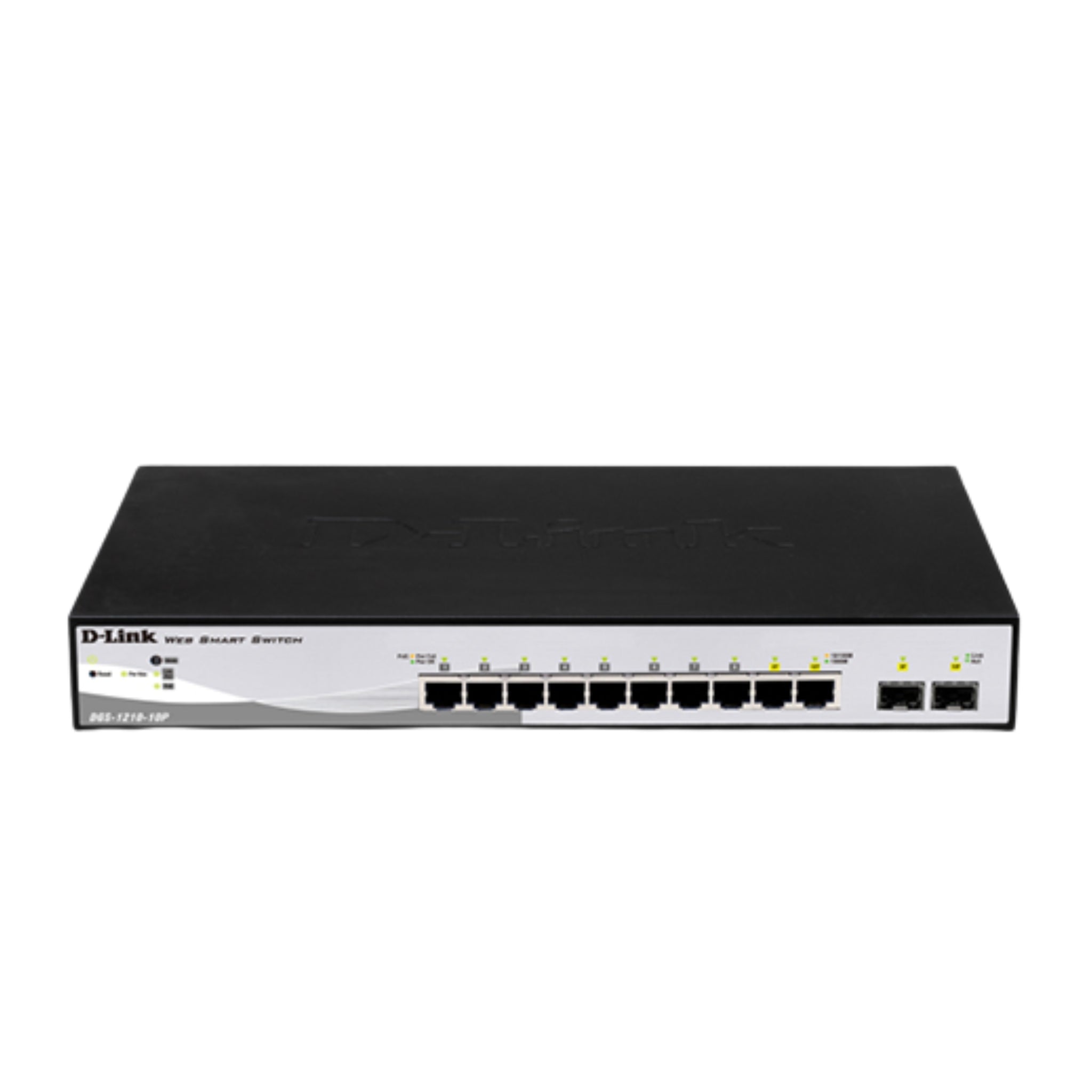 D-Link DGS-1210-10P 8-Ports PoE + 2-Ports SFP Smart Managed Switch (65Watts PoE Budget)