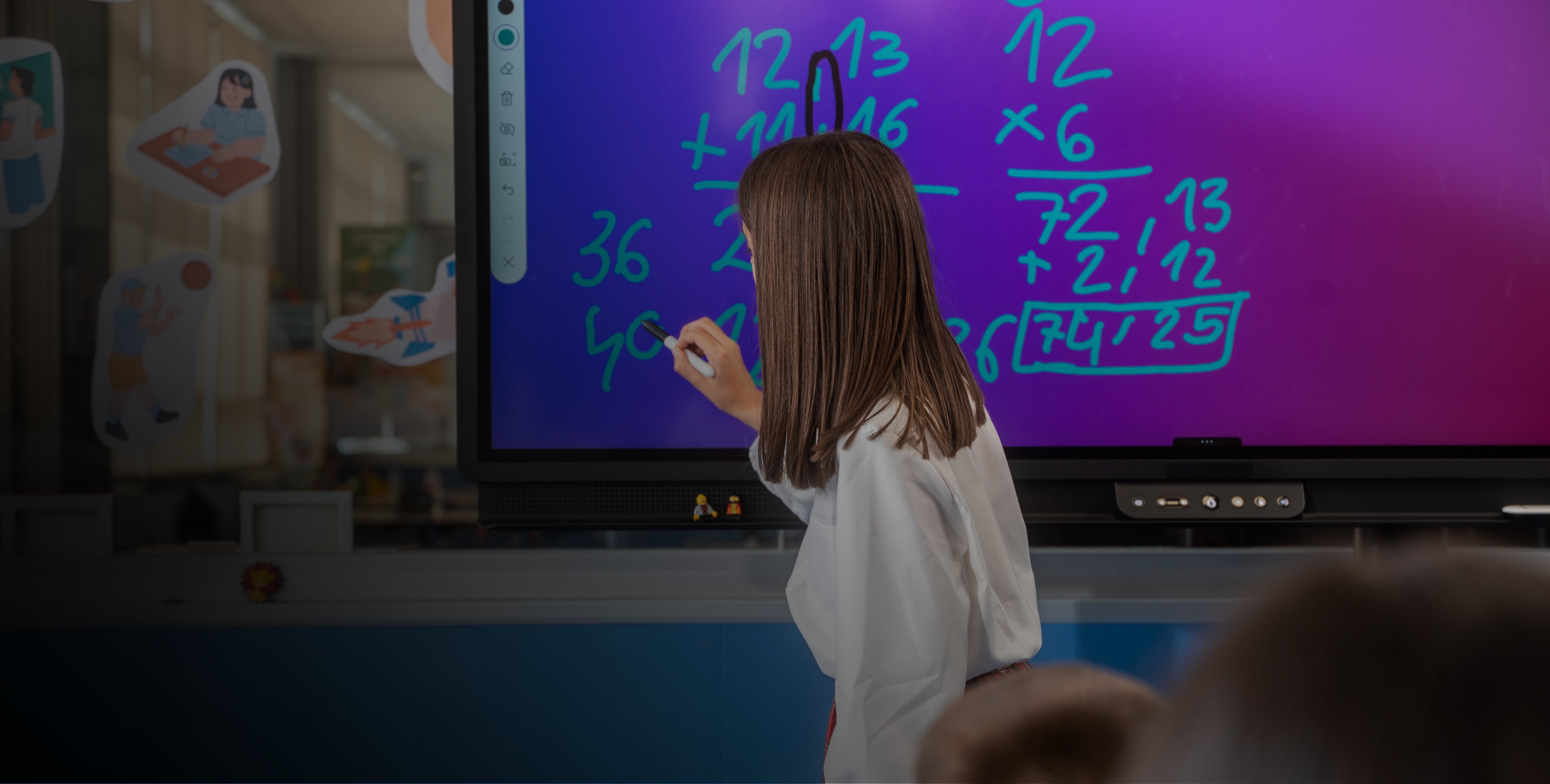Interactive Flat Panel in Classroom