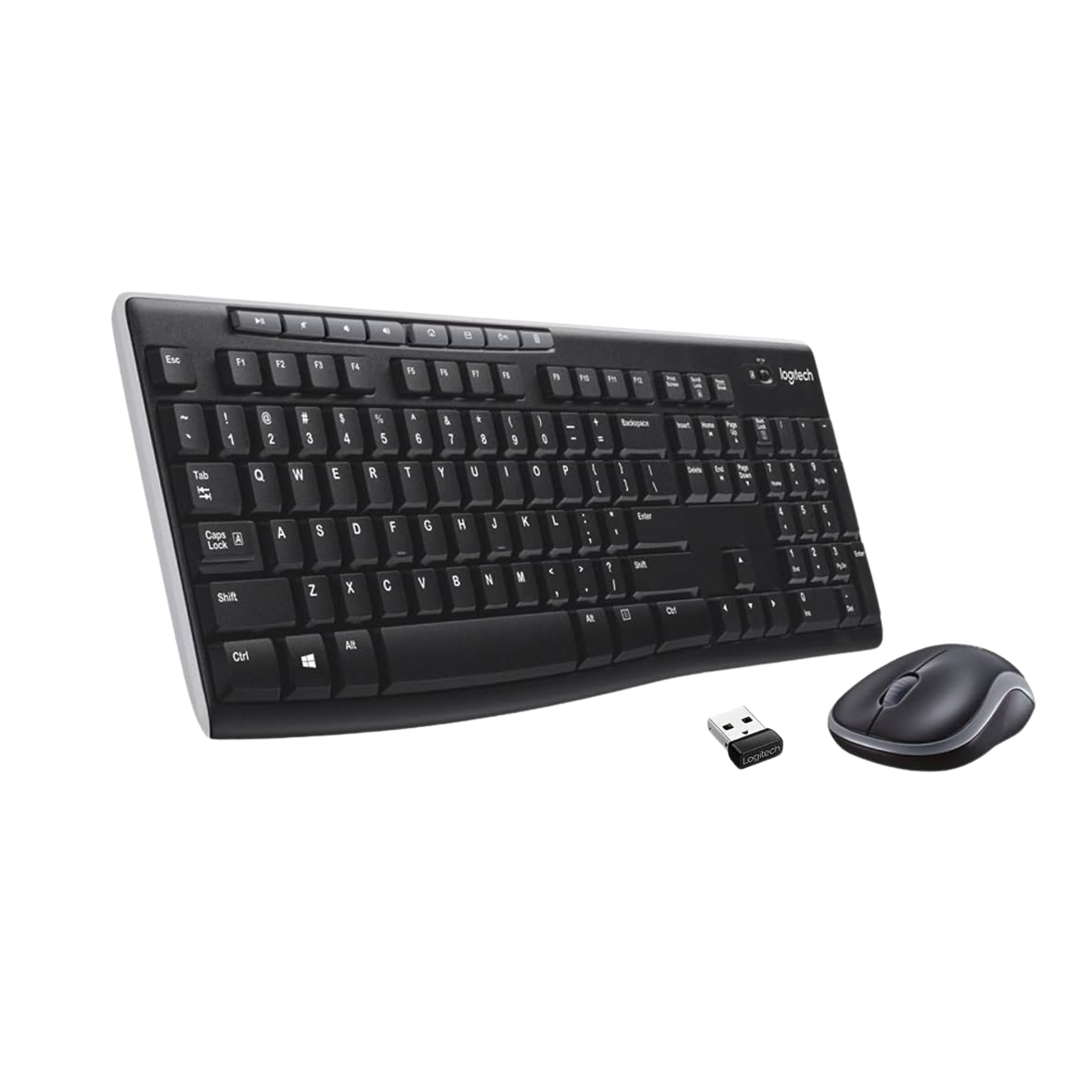 Logitech MK270r Wireless Keyboard and Mouse Combo – Black