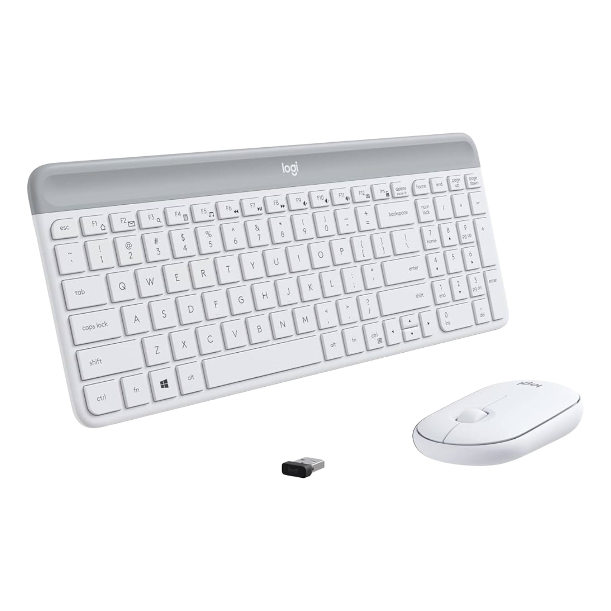 Logitech MK470 Slim Wireless Keyboard and Mouse Combo –off white