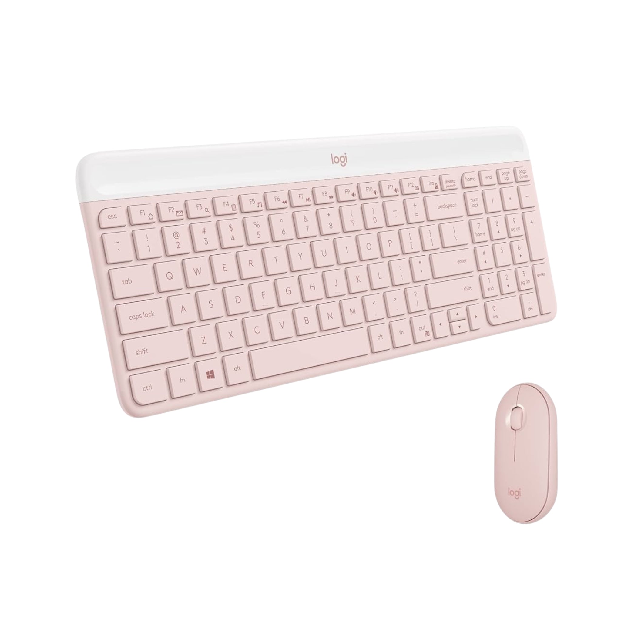 Logitech MK470 Slim Wireless Keyboard and Mouse Combo –rose