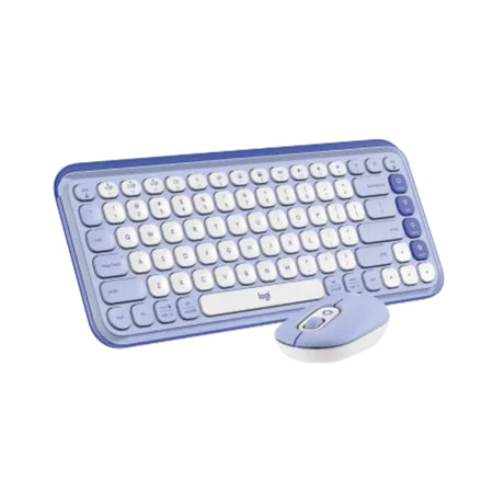 Logitech POP ICON Combo – Bluetooth Keyboard and Mouse-Lilac