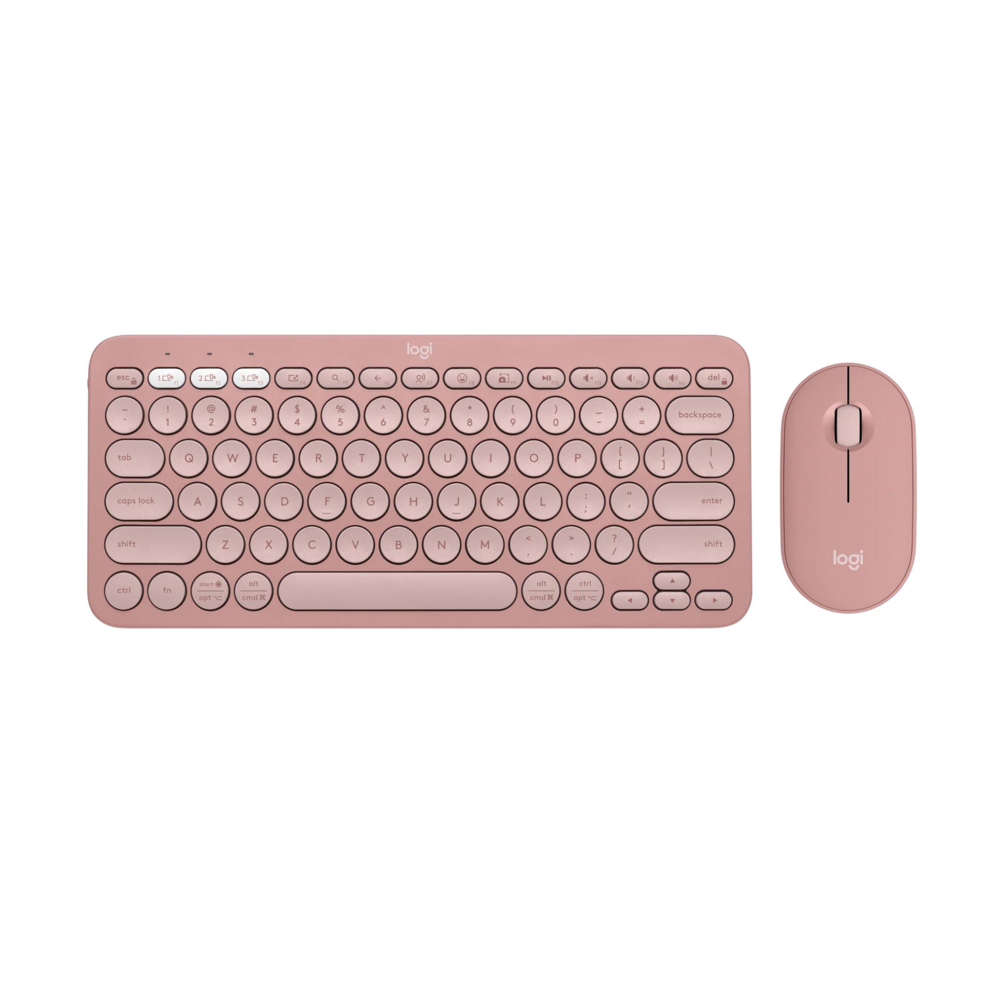 Logitech Pebble 2 Combo rose